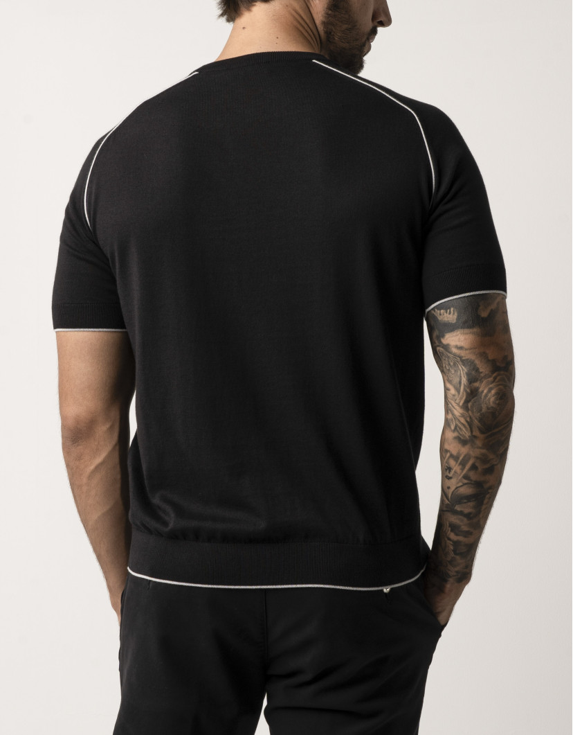 Castello d'Oro Black T-shirt 100% Cotton image